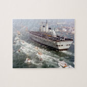 HMS Unbesiegbar - Vintager Luftfahrtunternehmer Puzzle (Horizontal)