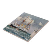 HMS Unflexible Eisenbahn-Schlachtung 1876 Fliese (Seite)