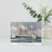 HMS Unflexible Eisenbahn-Schlachtung 1876 Postkarte (Stehend Vorderseite)