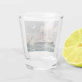 HMS Unflexible Eisenbahn-Schlachtung 1876 Schnapsglas (Rückseite)