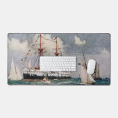 HMS Unflexible Eisenbahn-Schlachtung 1876 Schreibtischunterlage (Tastatur & Maus)