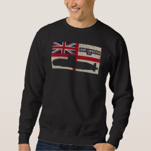 Hms Unseen S41 U-Boot Royal Navy Flag Sweatshirt