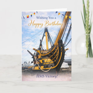 HMS Victory Geburtstagskarte Karte