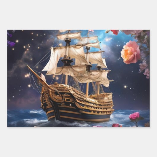 HMS Victory Lord Nelsons Ship Geschenkpapier Set (Vorderseite)