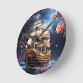 HMS Victory Lord Nelsons Ship Runde Wanduhr (Winkel)