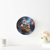 HMS Victory Lord Nelsons Ship Runde Wanduhr (Zuhause)