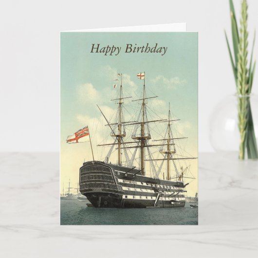 HMS Victory Personalisiert Greetings Card Karte (Vorderseite)