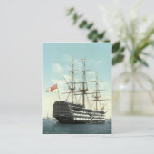 HMS Victory, Portsmouth, England c.1895 Postkarte (Stehend Vorderseite)