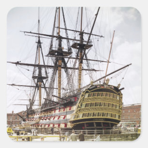 HMS Victory Quadratischer Aufkleber