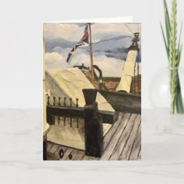 HMS Victory Ship Blank Greeting Card Karte