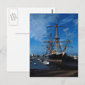 HMS Warrior", Portsmouth, England Postkarte (Vorne/Hinten)