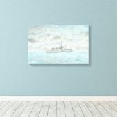 HMS Woodbridge Haven Leinwanddruck (Insitu (Holzboden))