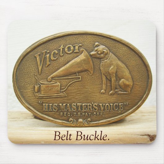 HMV, SIEGER, Gürtelschnalle Mousepad (Vorne)