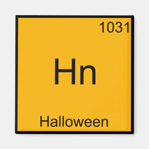 Hn - Halloween Funny Element Meme Chemistry T-Shir Magnet