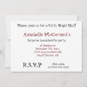 Hn Party! Einladung zum Bachelorette-Fest (Rückseite)