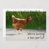 Hn Party! Einladung zum Bachelorette-Fest (Vorne/Hinten)