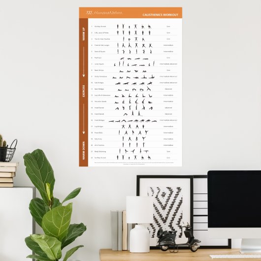 HN Workout Poster - Mittel (Heimbüro)