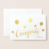 HND Glückwunschkarte Folienkarte (Vorderseite mit Umschlag)