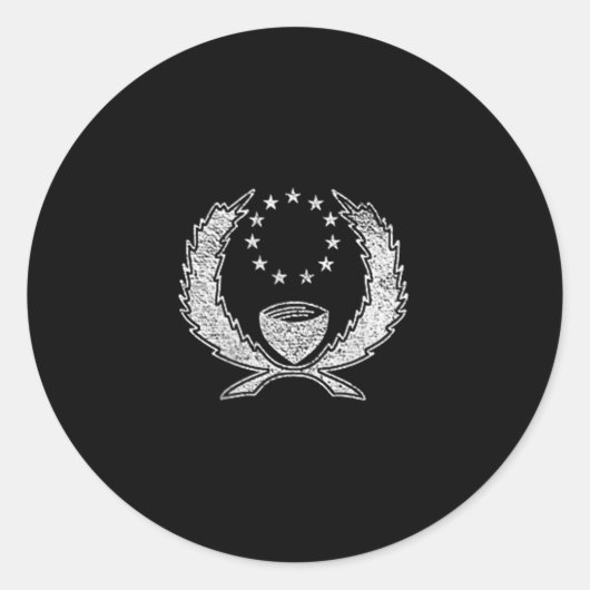 Hnpei Flag Microonesia Hnpean Banner  Runder Aufkleber (Vorderseite)