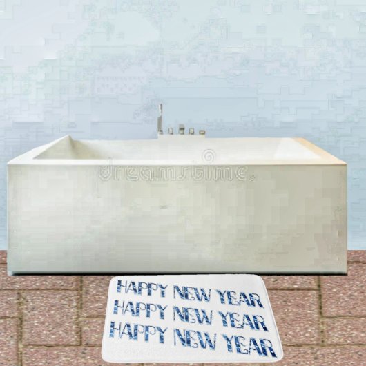 HNY-Blue Diamond Bath Mat Badematte