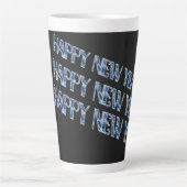 HNY Blue Diamond Latte Tasse (Vorderseite)