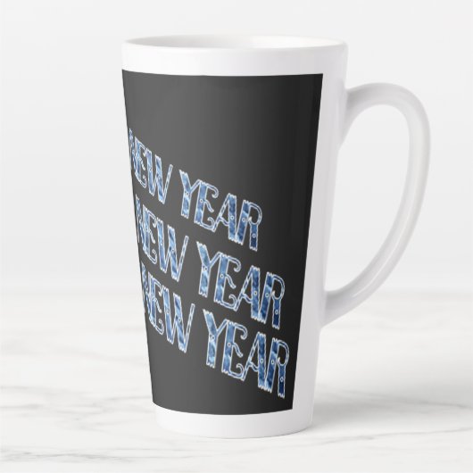 HNY Blue Diamond Latte Tasse (Rechts)