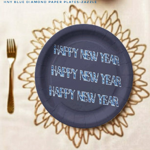 HNY-Blue Diamond Pappteller