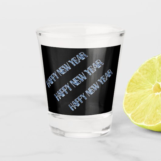 HNY-Blue Diamond Schnapsglas (Vorderseite)