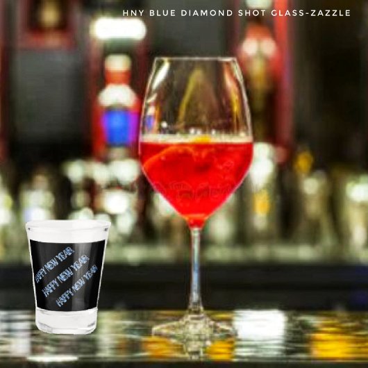 HNY-Blue Diamond Schnapsglas