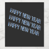 HNY-Blue Diamond Weinetikett (Einzelnes Label)