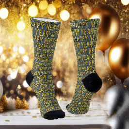 HNY Yellow-Gld-Crew-Socken Socken