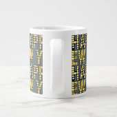 HNY Yellow-Gld  Jumbo-Tasse (Rückseite)