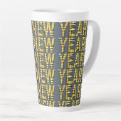HNY Yellow-Gld Latte-Tasse Milchtasse (Rechte Ecke)