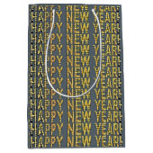 HNY Yellow-Gld  Mittlere Geschenktüte (Vorderseite)