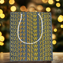 HNY Yellow-Gld  Mittlere Geschenktüte