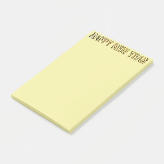 HNY-Yellow-Gld Post-it Klebezettel (angewinkelt)