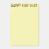 HNY-Yellow-Gld Post-it Klebezettel (Vorderseite)