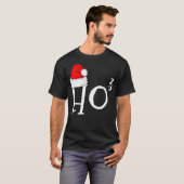 Ho3 Kubed Christmas HoHoHo Math Lehrer Funny Gesch T-Shirt (Vorne ganz)