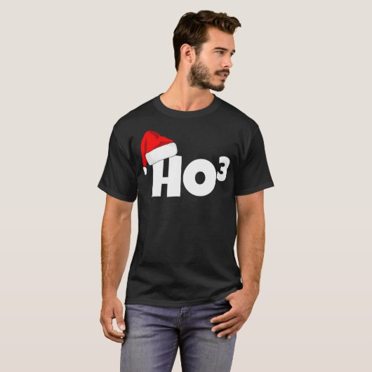Ho3 Kubed Christmas HoHoHo Math Lehrer Funny Gesch T-Shirt (Vorne ganz)