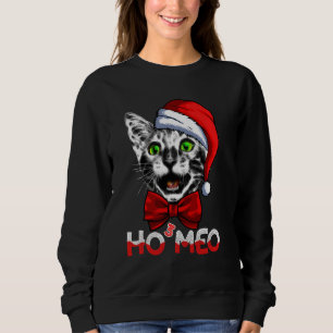 Ho3 Meomas - Hoharo Catmas- Katze Yawning Funny T Sweatshirt