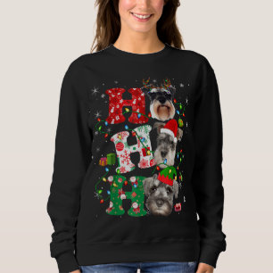 Ho3 Weihnachtsbeleuchtung Santa Elf Reindeer Schna Sweatshirt