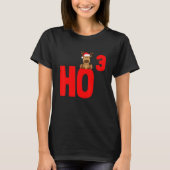Ho 3 Mathelehrer Funny Idea Kuba Weihnachten Weihn T-Shirt (Vorderseite)