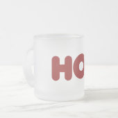 Ho 3 Nerdy lustige Weihnachten Mattglastasse (Vorderseite Links)