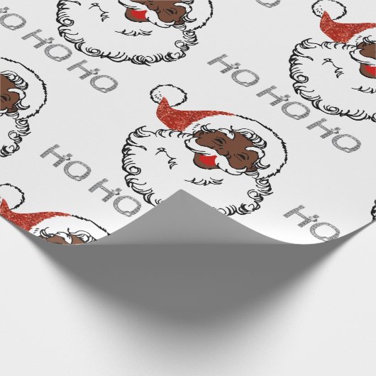 ho black santa geschenkpapier (Ecke)