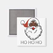 ho black santa magnet (Vorderseite/Rückseite)