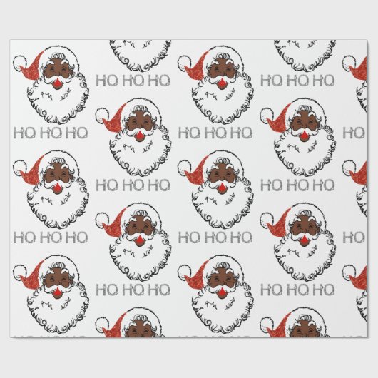 ho Black Santa Packpapier (Flach)