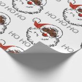 ho Black Santa Packpapier (Ecke)