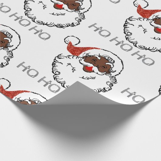 ho Black Santa Packpapier (Ecke)
