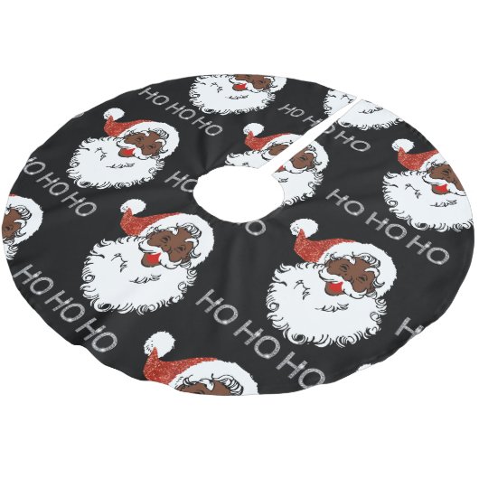 ho black santa polyester weihnachtsbaumdecke (Schrägansicht)