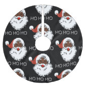 ho black santa polyester weihnachtsbaumdecke (Vorderseite)